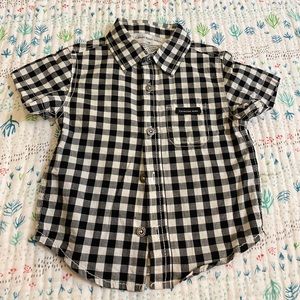 Calvin Klein Gingham Checkered Button Up